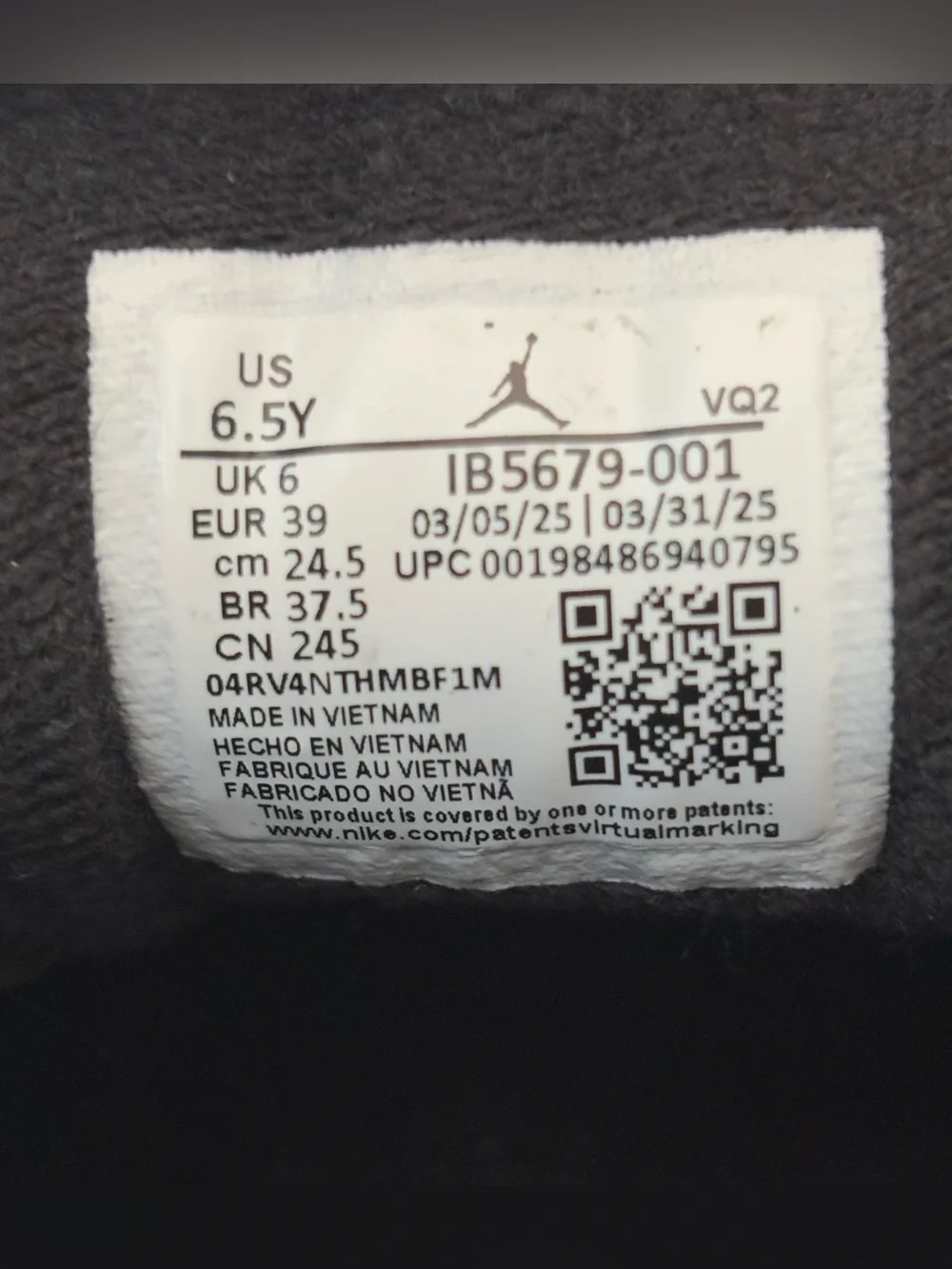 Nike Air Jordan Skate Shoes Session GS IB5679-001 black gum red white skateboard